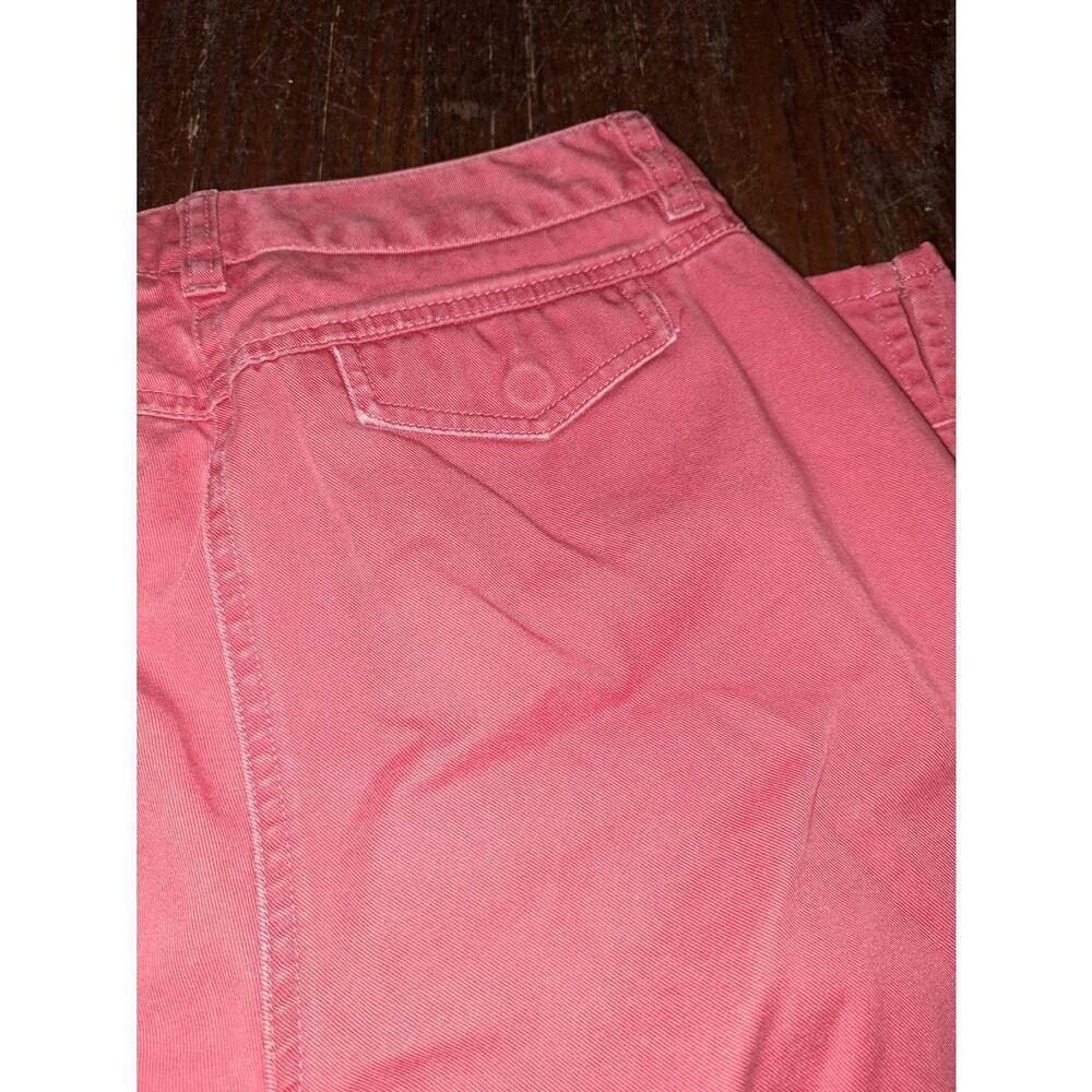 Size 2 J Crew Favorite Fit Cotton Faded Red Coral Ankle Cropped Pants - Picture 6 of 6